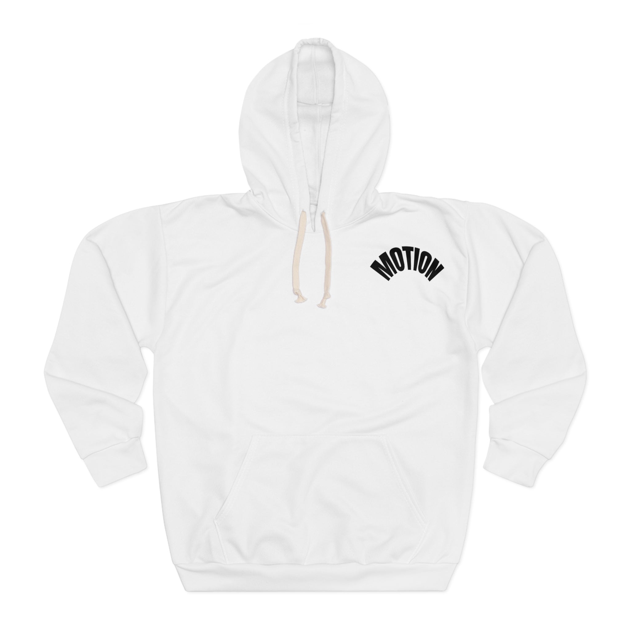 Motion Pullover Hoodie — Minimal Text Logo Streetwear Hoodie