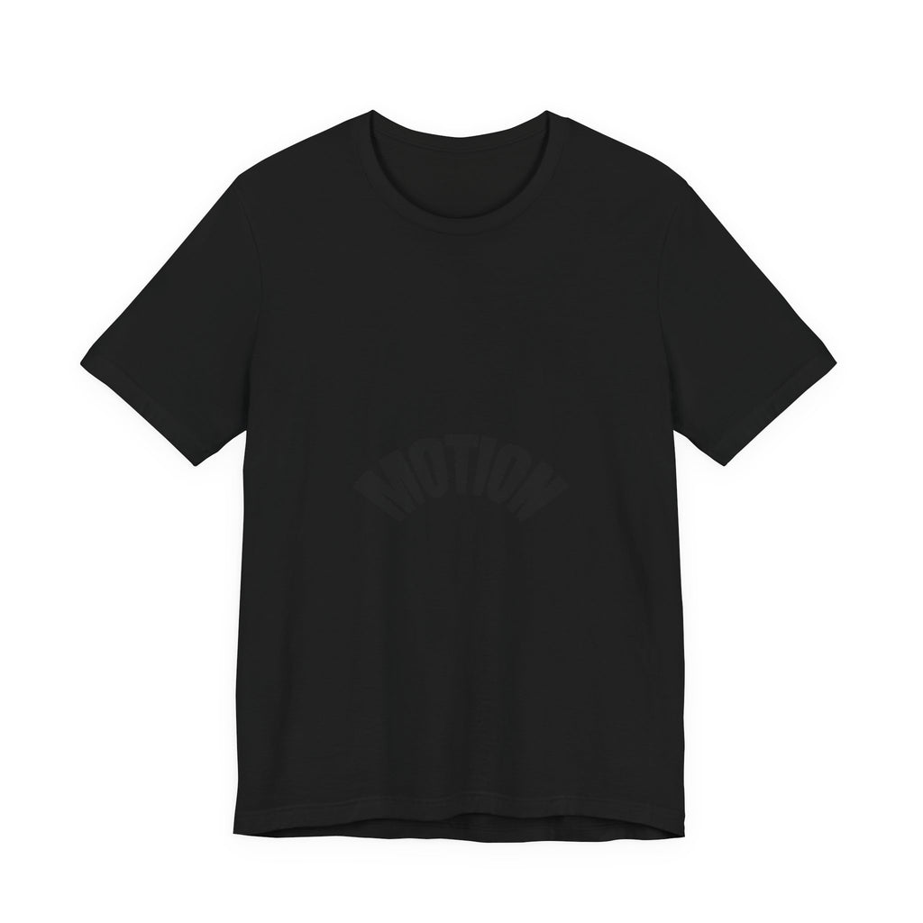 Motion Graphic Tee — Minimalist 'MOTION' Text T-Shirt