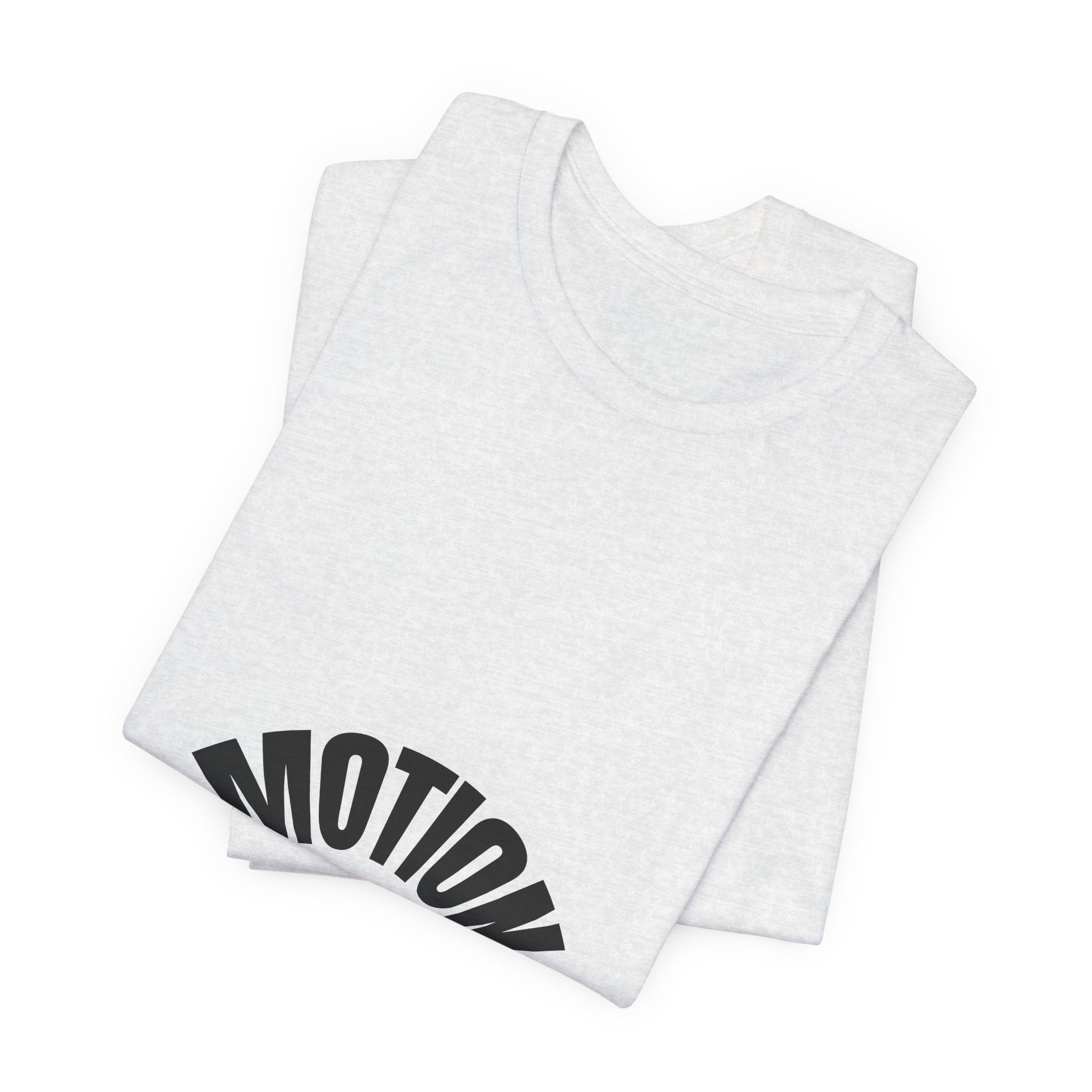 Motion Graphic Tee — Minimalist 'MOTION' Text T-Shirt