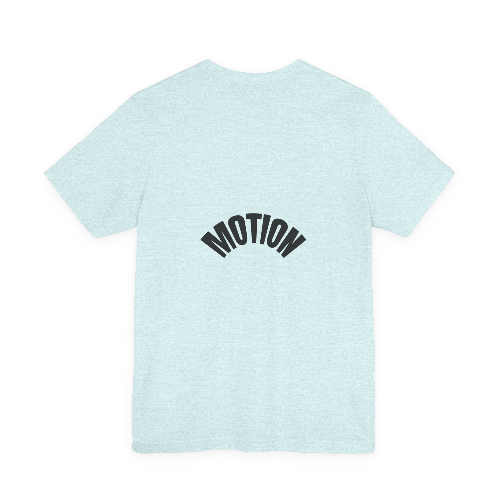 Motion Graphic Tee — Minimalist 'MOTION' Text T-Shirt