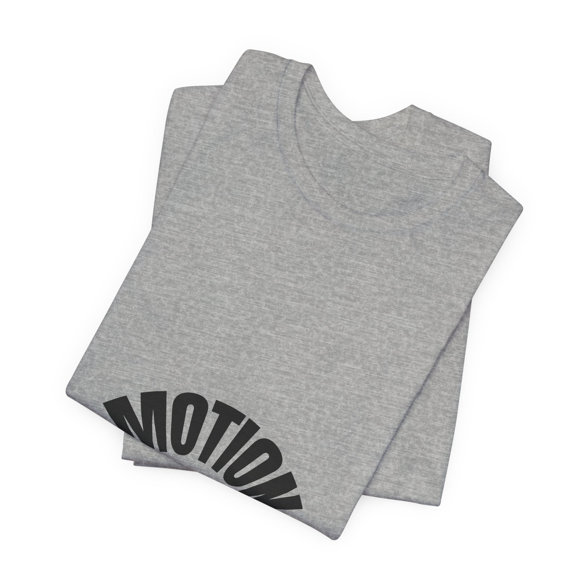 Motion Graphic Tee — Minimalist 'MOTION' Text T-Shirt