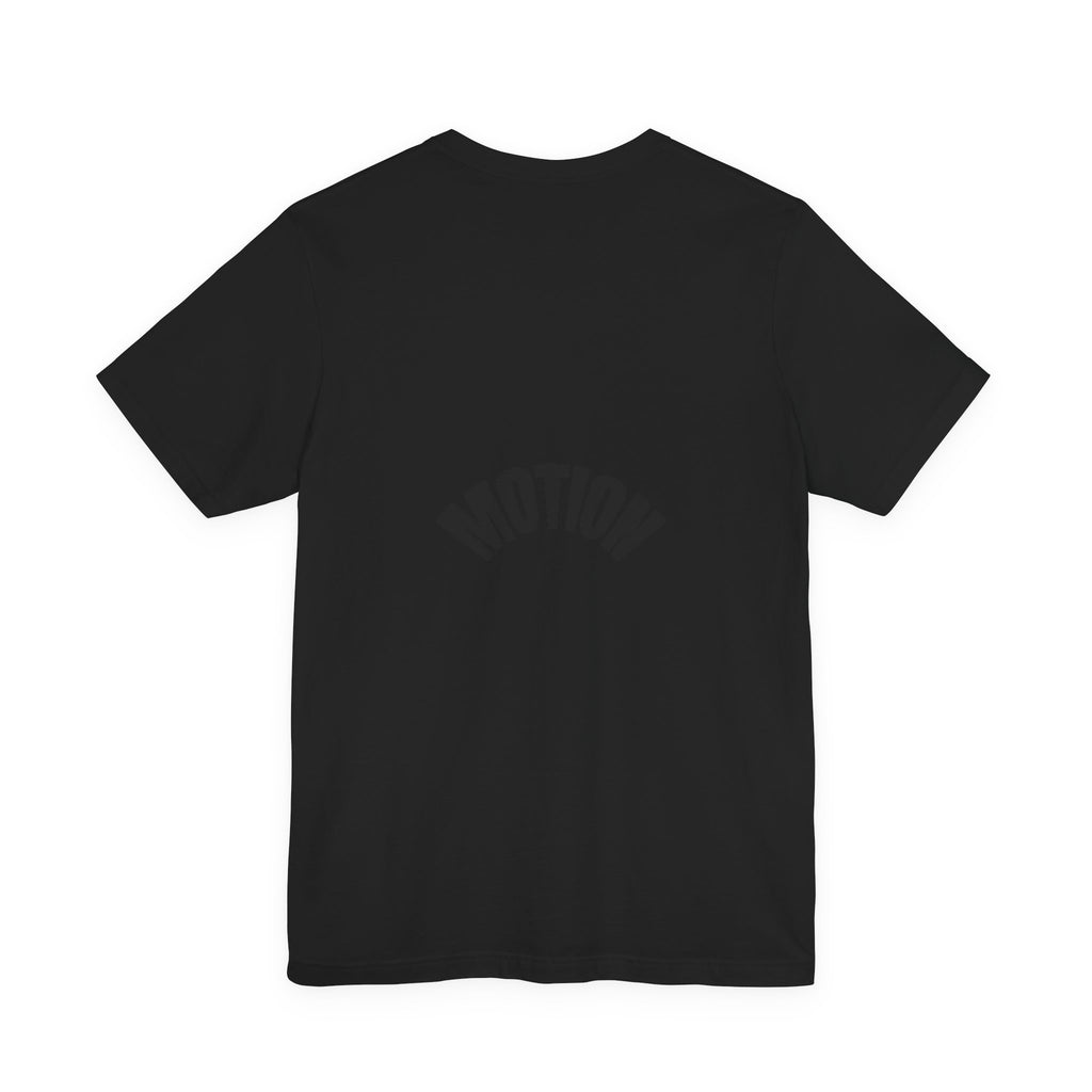 Motion Graphic Tee — Minimalist 'MOTION' Text T-Shirt