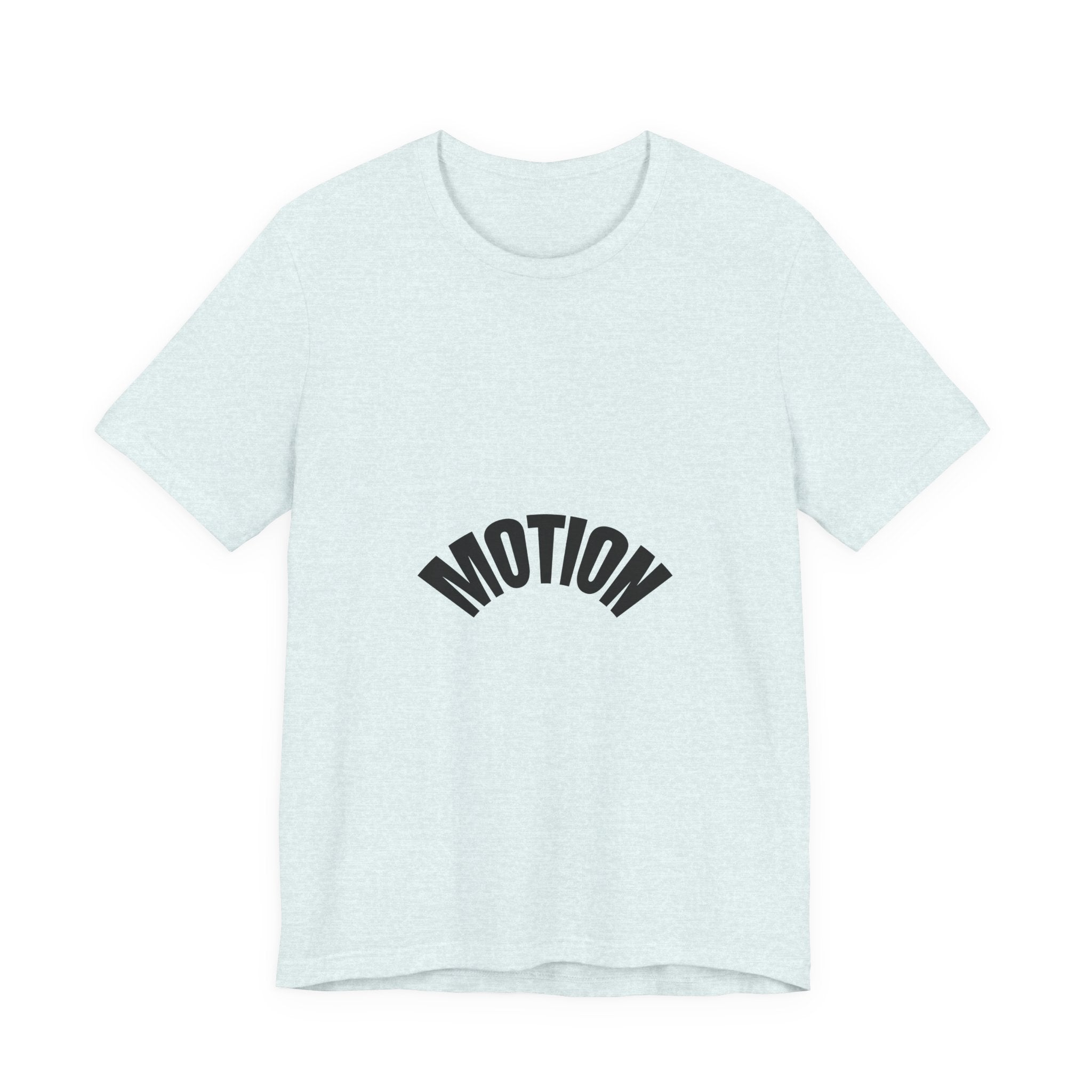 Motion Graphic Tee — Minimalist 'MOTION' Text T-Shirt