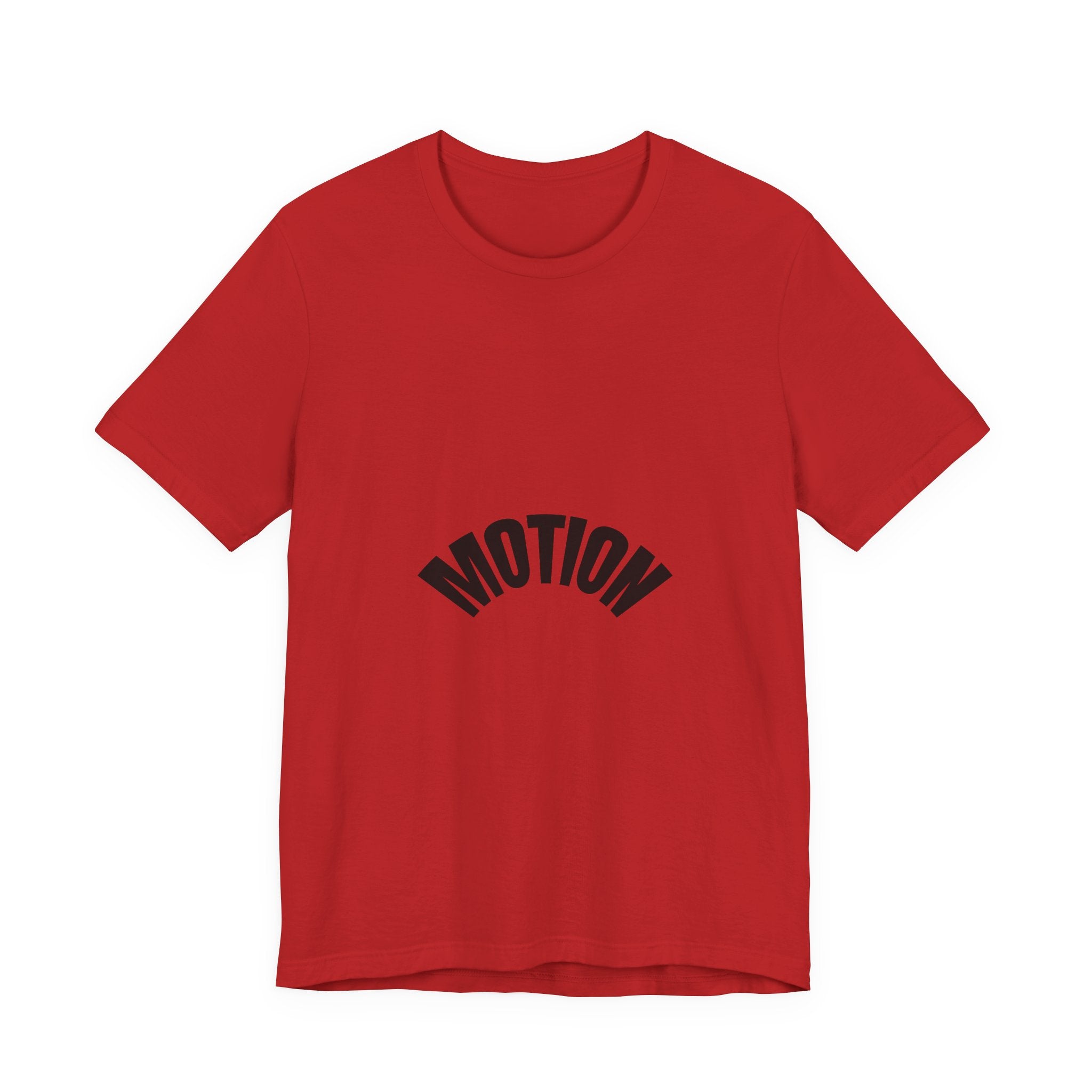 Motion Graphic Tee — Minimalist 'MOTION' Text T-Shirt