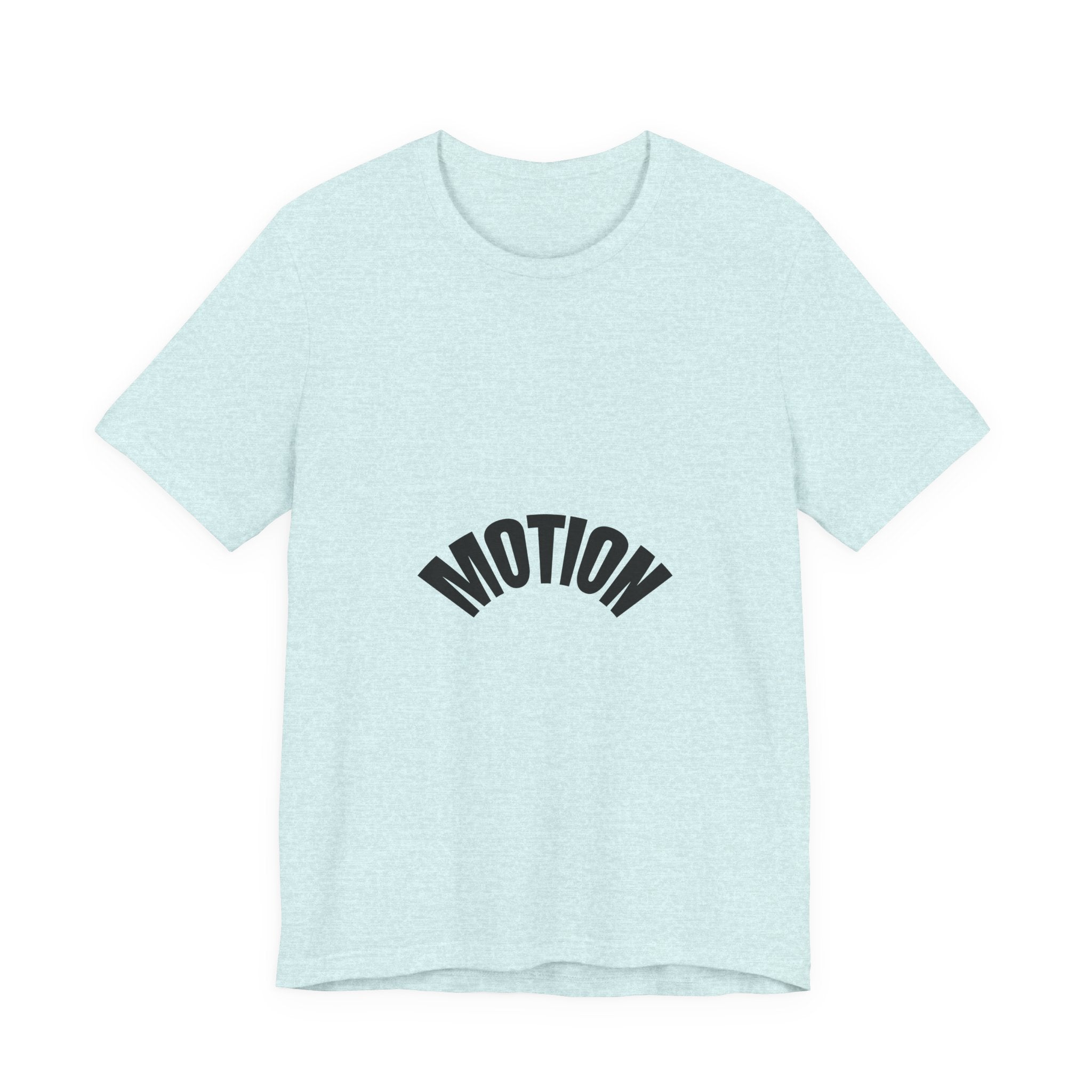 Motion Graphic Tee — Minimalist 'MOTION' Text T-Shirt