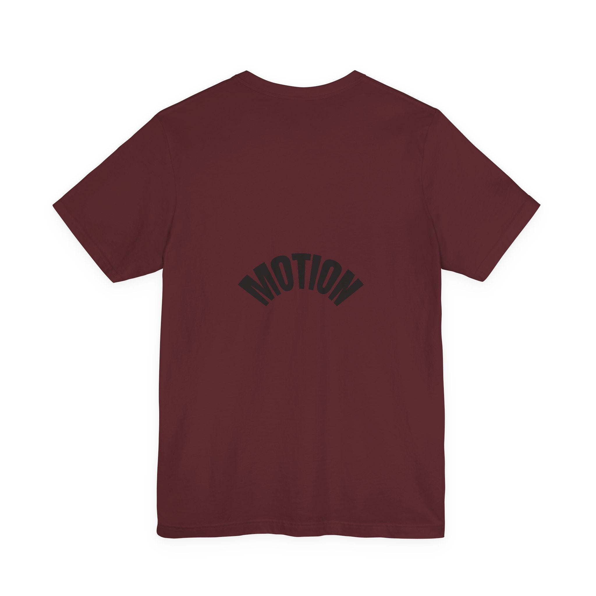 Motion Graphic Tee — Minimalist 'MOTION' Text T-Shirt