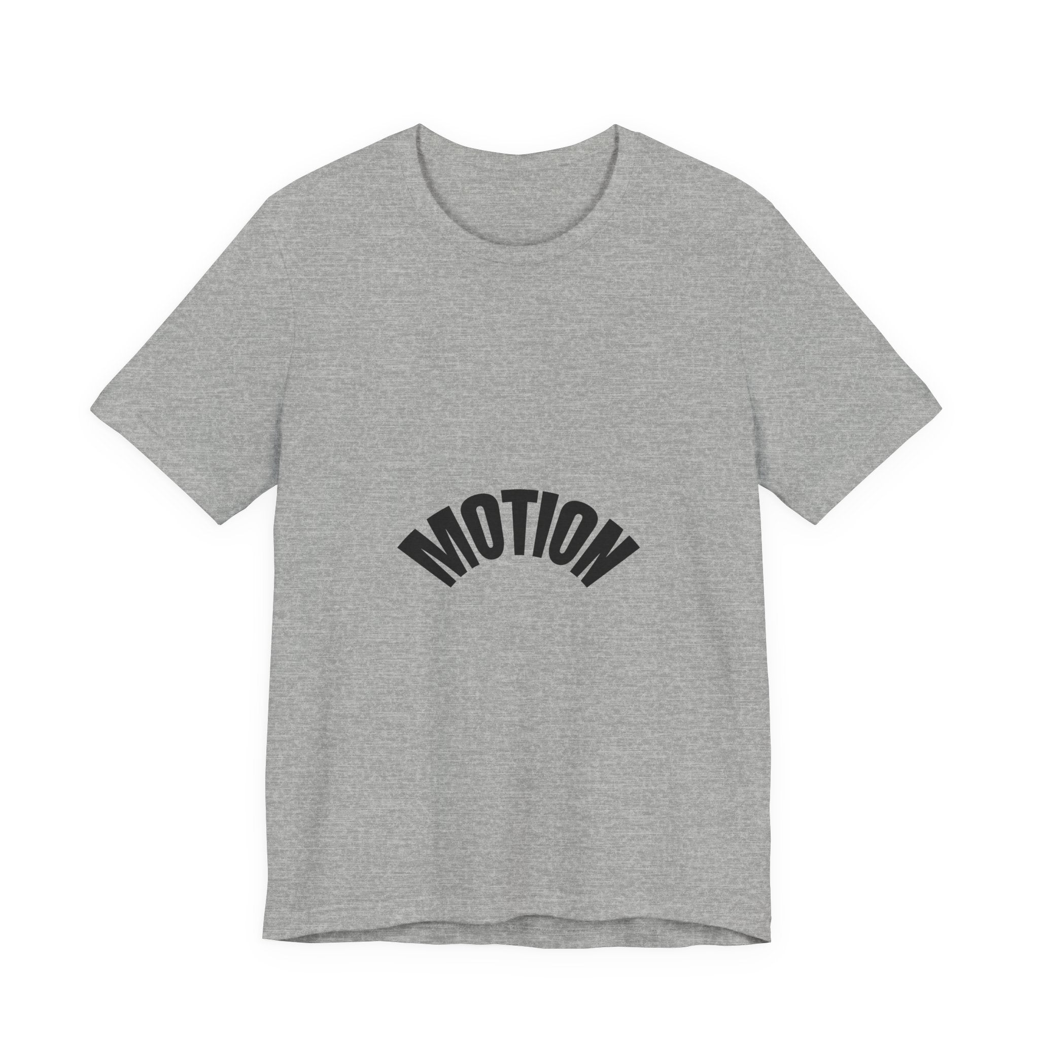 Motion Graphic Tee — Minimalist 'MOTION' Text T-Shirt
