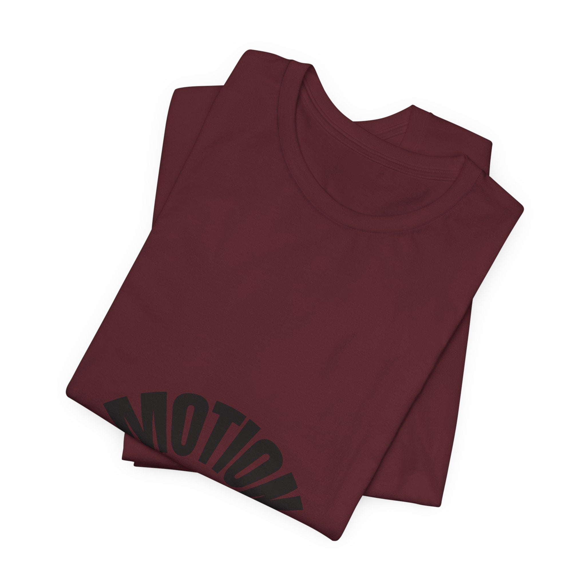 Motion Graphic Tee — Minimalist 'MOTION' Text T-Shirt