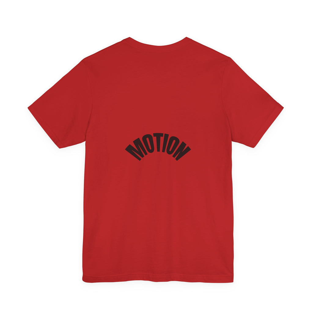 Motion Graphic Tee — Minimalist 'MOTION' Text T-Shirt