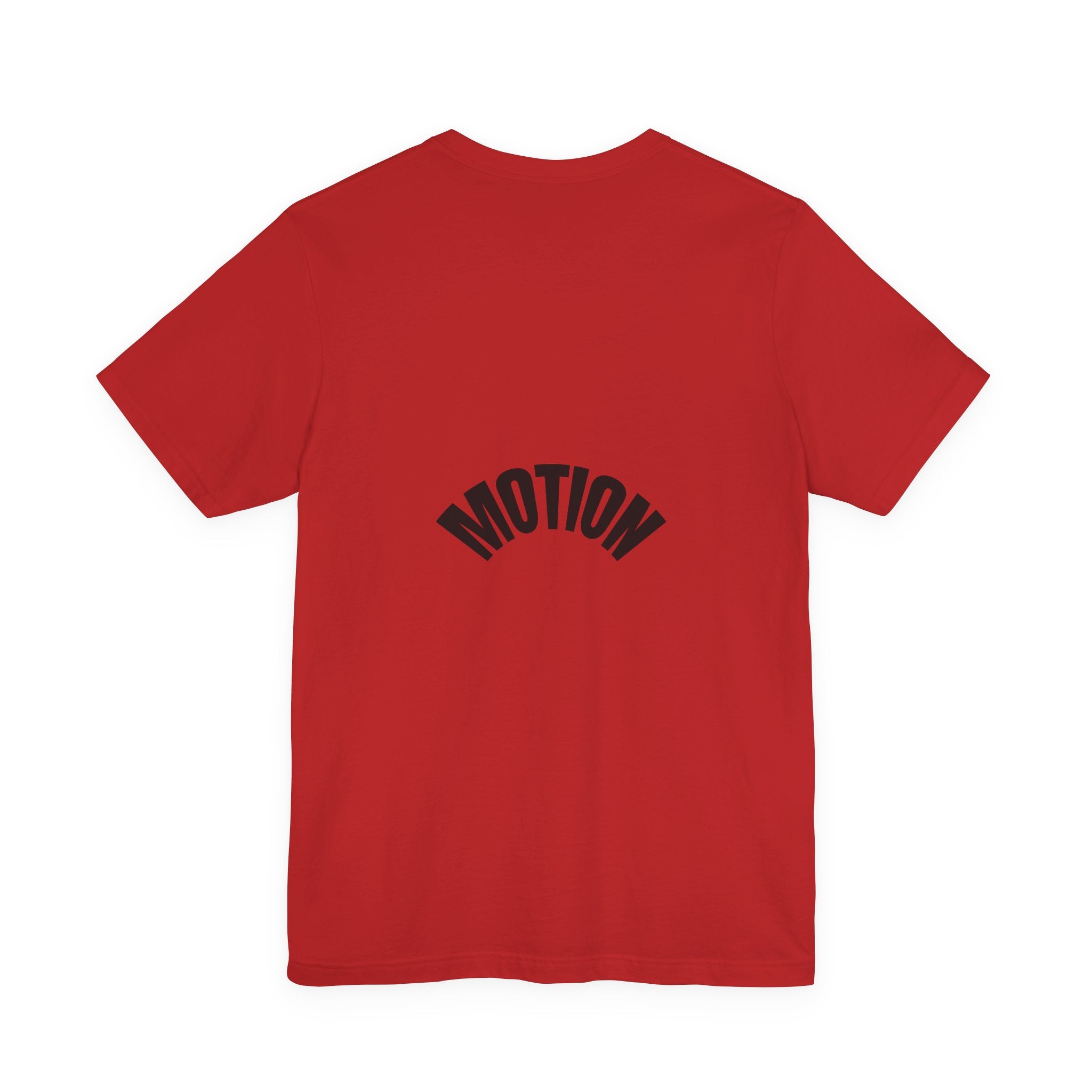Motion Graphic Tee — Minimalist 'MOTION' Text T-Shirt
